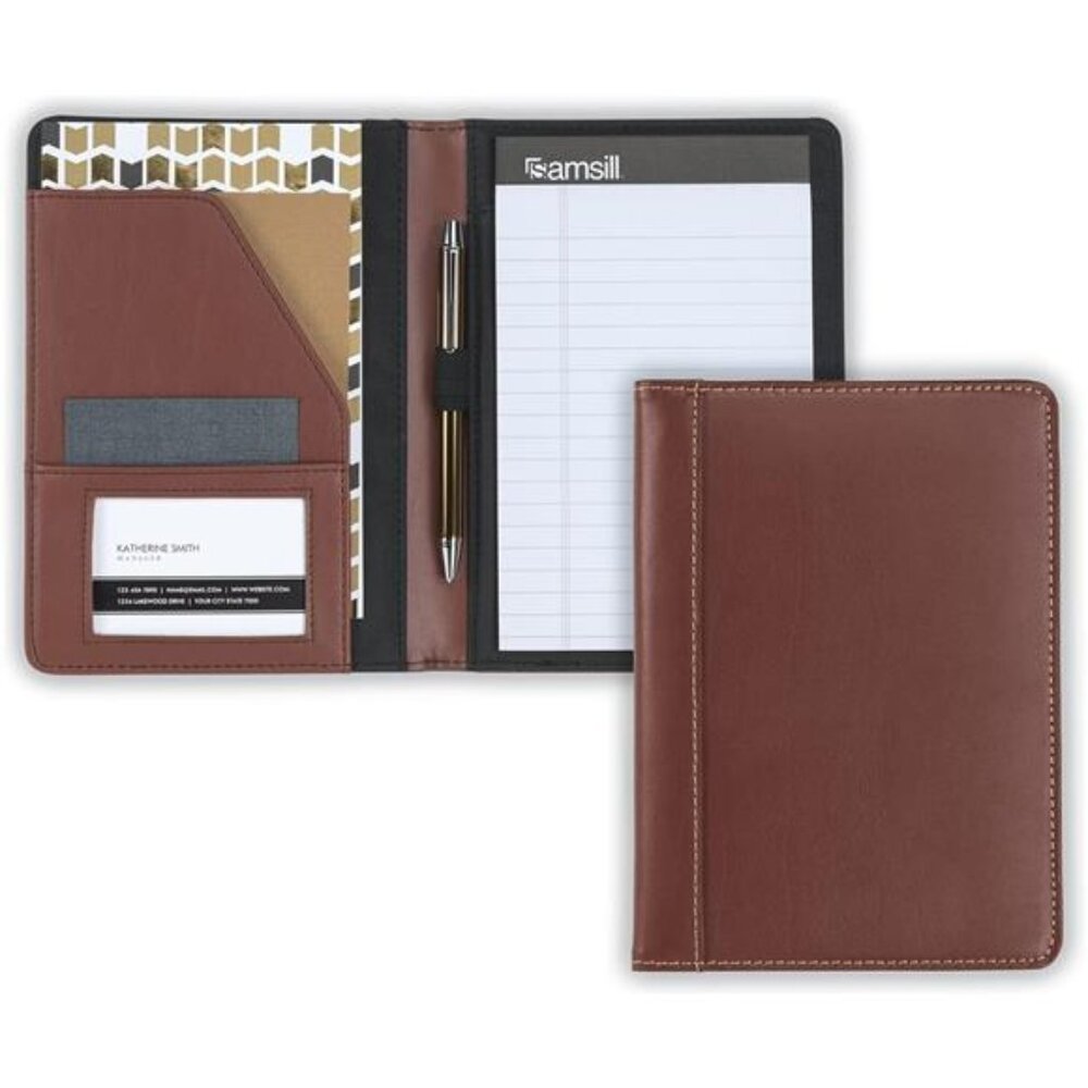 Mini Size Business Interview Professional Padfolio, Includes Writing Pad,